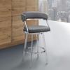 Naveah Bar Stool, Grey view 1