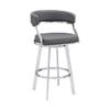 Naveah Bar Stool, Grey view 2