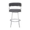 Naveah Bar Stool, Grey view 3