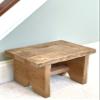 Classic Amish Reclaimed Wood Stool. Natural, Rustic, Solid. Versatile Home Decor Piece. Handmade in USA. Step/Sitting/Footstool/Plant Stand. 12 x 8.5 x 8 view 1
