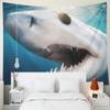 Shorping Wall Hanging Tapestry, 60x60Inches Hanging Wall Tapestry for Dcor Living Room Dorm Diving Sea Cortez Mako view 2