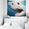 Shorping Wall Hanging Tapestry, 60x60Inches Hanging Wall Tapestry for Dcor Living Room Dorm Diving Sea Cortez Mako view 3