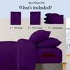 Crown Collection 100% Egyptian Cotton Sheets, Full Size Sheet Set, 4 Pc, 600 Thread Count, 16 inch Deep, Cooling, Breathable, Pineapple Design, Decorative Pillows view 2