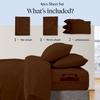 100% Cotton Sheets, Softest 4-Pc Queen Sheet Set, Cooling Sheets for Queen Size Bed, Deep Pockets, 600 Thread Count Sateen, Bedding Sheets & Pillowcases, Queen Sheets up to 16 inch Deep view 2