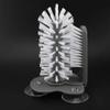 Glass Cup Washer Double Sided Brush Standing Glass Washer with Suction Cup Brush Scrub Bottle Cleaner for Mug Cup Jug Decanter view 2