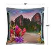 Trademark Fine Art Window to Paradise VI by Leo Kelly, 16x16 Decorative Throw Pillow view 2