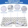 3 Pack Steam Mop Replacement Pads, Microfiber Steam Mop Pads with Scrub Strips, Compatible with Shark Steam Pocket Mop S3500 Series (S3501, S3601, S3901), Washable Pads for Sealed Hard Floors view 3