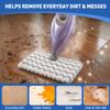 3 Pack Steam Mop Replacement Pads, Microfiber Steam Mop Pads with Scrub Strips, Compatible with Shark Steam Pocket Mop S3500 Series (S3501, S3601, S3901), Washable Pads for Sealed Hard Floors view 4