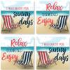 Carson Sling Chair Set Square House Coaster Set view 1