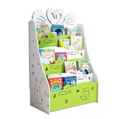 Bookcases Book Storage Rack Kids Childrens Front Facing Bookshelf Kindergarten Book Shelf Large Capacity Storage Rack Cartoon Floor Magazine Rack Cabinets & Shelves
