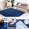 Coral Velvet Area Rugs Play Mat Carpet Crawling Mat for Nursery Baby Toddler Children Kids Room, Yoga Mat Exercise Pads (Dark Blue, 6.6 ft x 6.6 ft) view 2