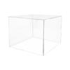 12" x 12" x 9" Riser Display Box No Lid Clear Acrylic Thronewith One Open Side Versatile Square Plexiglass Dust Cover Retail Product Pedestal or Merchandise Storage Bin by Marketing Holders view 1