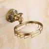 Mercury_Group, Antique Bronze Bathroom Accessories All-in-one Package, Towel Bar, Towel Ring, Toilet Brush Holder, Robe Hook, Hair Dryer Holder - (Color:Soap Basket) view 1