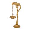 Five-Wick Peacock Hanging Oil lamp with Stand - Brass Statue view 1