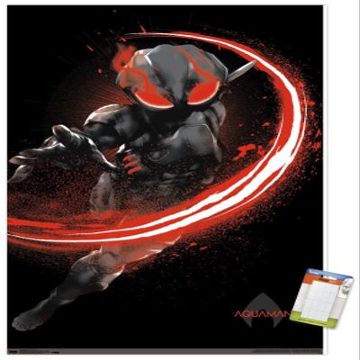 Trends International DC Comics Movie - Aquaman - Manta Fear Wall Poster, 22.375" x 34", Premium Poster & Mount Bundle