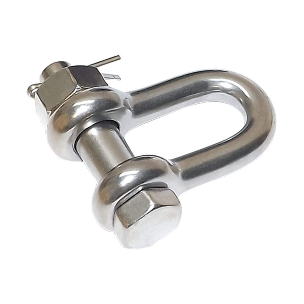MH GLOBAL Bolt Pin D Ring Rig Boating 5/8" Marine Stainless Steel 316 Chain Shackle