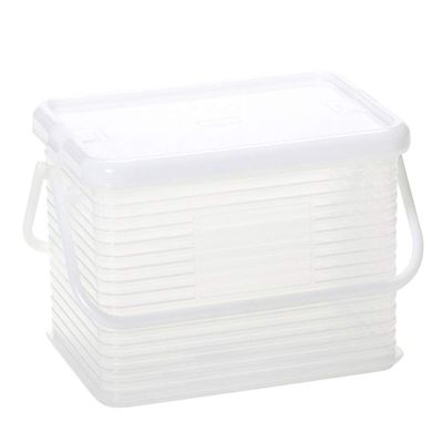 Sanko Plastic 171795 Storage Case, Simple White, Container Clear, S (Made in Japan) (W x D x H): 11.4 x 7.9 x 6.6 inches (29 x 20