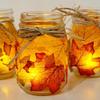 ToBe-U 200PCS Fall Artificial Maple Leaves Decorations - Thanksgiving Autumn Leaf Wedding Party Table Decor view 2