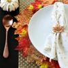 ToBe-U 200PCS Fall Artificial Maple Leaves Decorations - Thanksgiving Autumn Leaf Wedding Party Table Decor view 3