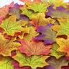 ToBe-U 200PCS Fall Artificial Maple Leaves Decorations - Thanksgiving Autumn Leaf Wedding Party Table Decor view 4