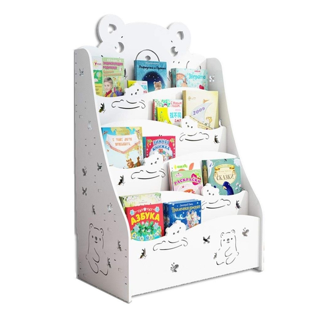 Bookcases Children's Bookshelf Book Storage Rack Kids Childrens Front Facing Bookshelf Kindergarten Book Shelf Large Capacity Storage Rack Cabinets & Shelves