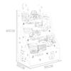 Bookcases Children's Bookshelf Book Storage Rack Kids Childrens Front Facing Bookshelf Kindergarten Book Shelf Large Capacity Storage Rack Cabinets & Shelves view 3