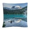 Trademark Fine Art Natural Beautiful British Columbia by Pierre Leclerc, 16x16 Decorative Throw Pillow view 1