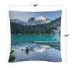 Trademark Fine Art Natural Beautiful British Columbia by Pierre Leclerc, 16x16 Decorative Throw Pillow view 2