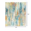 JONATHAN Y Modern Abstract Vintage Waterfall Blue/Cream/Yellow Indoor Area Rug, 8x10, Contemporary POP, Easy-Cleaning for Living Room, Bedroom, Kitchen, Pet Friendly, Non-Shedding (CTP106B-8) view 2