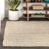 JONATHAN Y Pata Hand Woven Chunky Jute Light Ivory Indoor Area Rug, 4x6, Bohemian, Rustic, Cottage, Easy-Cleaning for Living Room, Bedroom, Kitchen, Non-Shedding (NRF102B-4) view 3