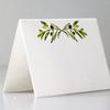 Nancy Nikko Place Cards with Green Leafy Olive Branch for Weddings, Showers, and Dinner Parties. Table Tent Style, Scored for Easy Folding. Available in Pkgs of 12/25 / 50 (50) view 1