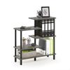 Furinno Turn-N-Tube 5-Tier Accent Display Rack, French Oak Grey/Black view 1