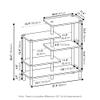 Furinno Turn-N-Tube 5-Tier Accent Display Rack, French Oak Grey/Black view 3