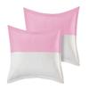 1 Pair Twin Color Pillow Sham Egyptian Cotton 500tc Pink Queen (20 x 30 inch) view 1