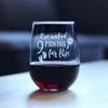 Bevvee Waited 9 Months For This - Funny New Mom Stemless Wine Glass - Push Presents for Expectant Moms and Post Pregnancy Gifts - Large 17 Ounce view 3