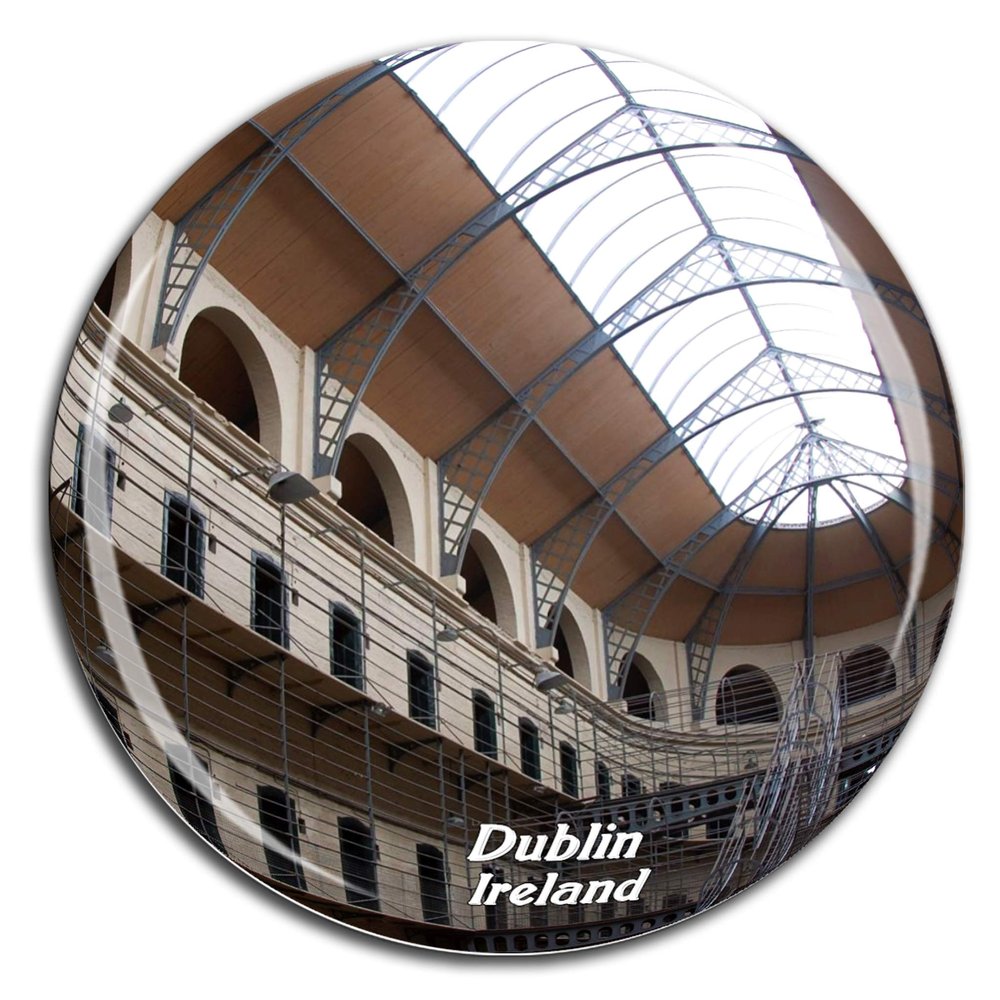 Kilmainham Gaol Dublin Ireland Fridge Magnet 3D Crystal Glass Tourist City Travel Souvenir Collection Gift Strong Refrigerator Sticker
