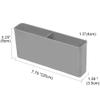 SANNO Plastic Utensil Silverware Storage Holder Caddy,Fit Kitchen Sink Drying Rack, Microfiber Dish Mat, Dish Drying Mat (Gray) view 2