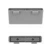 SANNO Plastic Utensil Silverware Storage Holder Caddy,Fit Kitchen Sink Drying Rack, Microfiber Dish Mat, Dish Drying Mat (Gray) view 3
