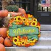Flower Fall Wreath Over the Door Wooden Hanger art by G.DeBrekht 8185305-2H - Designocracy view 2