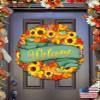 Flower Fall Wreath Over the Door Wooden Hanger art by G.DeBrekht 8185305-2H - Designocracy view 4