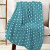 Savannan Fleece Throw Blanket for Couch/Bed Cozy Super Warm Soft Microfiber Fuzzy Flannel Blanket for Adults Kids,Green Polka Dot 40" x 50" view 4