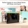 12" x 12" x 9" Acrylic Display Riser Box with One Open Side No Lid Glossy Black Versatile Square Merchandise Storage Bin or Retail Product Riser by Marketing Holders view 2
