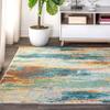 JONATHAN Y Modern Abstract Vintage Waterfall Blue/Cream/Yellow Indoor Area Rug, 5x8, Contemporary POP, Easy-Cleaning for Living Room, Bedroom, Kitchen, Pet Friendly, Non-Shedding (CTP106B-5) view 4