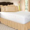 1 Piece Dust Ruffle Bed Skirt 15" Drop Egyptian Cotton 500tc Beige Queen view 1