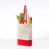 Azuca Heavy Duty 12 oz Cotton Canvas Bag with Bottom Gusset Grocery Beach Shopping Bag 17x14x4 Inches (Red - 12 Pack) view 4