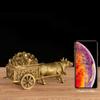 11in(L) Chinese Fengshui Style Bull Pulling A Car Full of Wealth Statue Detachable Lucky Mascots Wealth Home Furnishing Ornaments ZD096 view 3