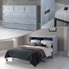 AFI Deerfield Murphy Bed Chest with Charging Station, Queen, Driftwood view 1