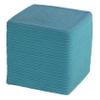 Cortesi Home Macon Square Rope Pouf Ottoman, Aqua view 1