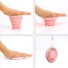 Cshxsfz Silicone Folding Cup Ultrathin for Office Outdoor Travel Running Camping 2 Packs 250ml BPA-Free view 3