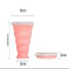 Cshxsfz Silicone Folding Cup Ultrathin for Office Outdoor Travel Running Camping 2 Packs 250ml BPA-Free view 4